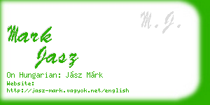 mark jasz business card